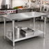 Thumbnail image #2 for John Boos Stallion 84-Inch x 36-Inch Stainless Steel Top Work Table with Adjustable Undershelf