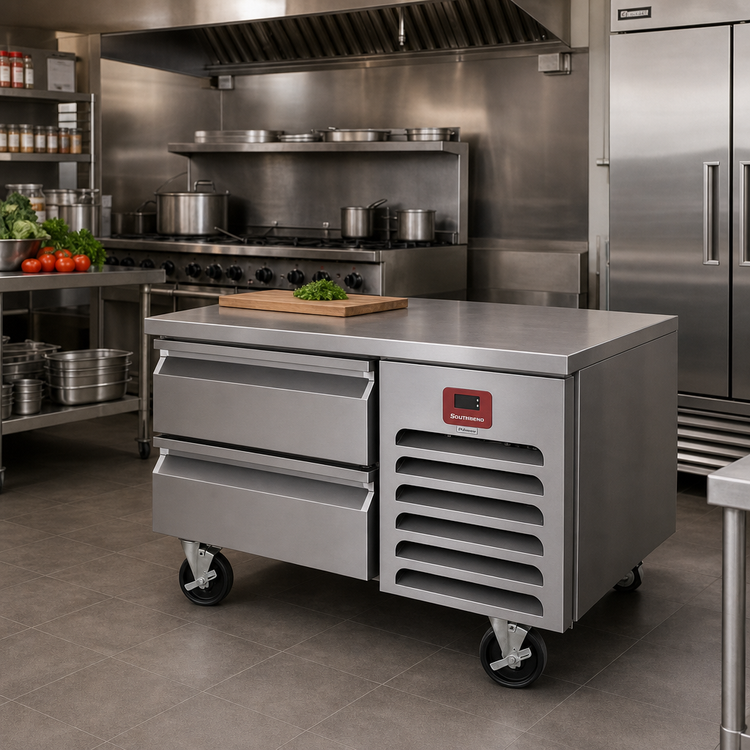 Product image #2 for Southbend Platinum 60-Inch Low-Height Remote Freezer Base with 4 Self-Closing Drawers
