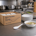 Thumbnail image #2 for Chinese Soup Spoon, 5 Inch, 2/3 oz Capacity, Ceramic, White, Case of 40 Dozen