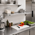 Thumbnail image #2 for Eagle Group 48 Inch x 14 Inch Solid Stainless Steel Shelf with Marine Edge, 600 lb Capacity