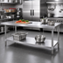 Thumbnail image #2 for Adjustable Stainless Steel Undershelf for 60 x 24 x 36 Inch Work Table