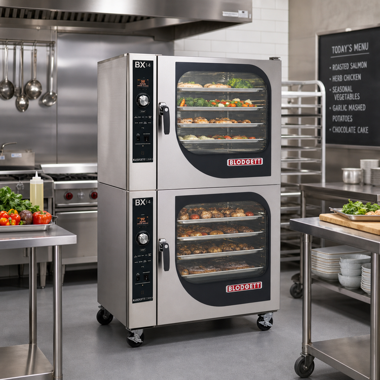 Product image #2 for Blodgett Combi BX-14E DBL Double-Stacked Electric Boilerless Combi Oven Steamer