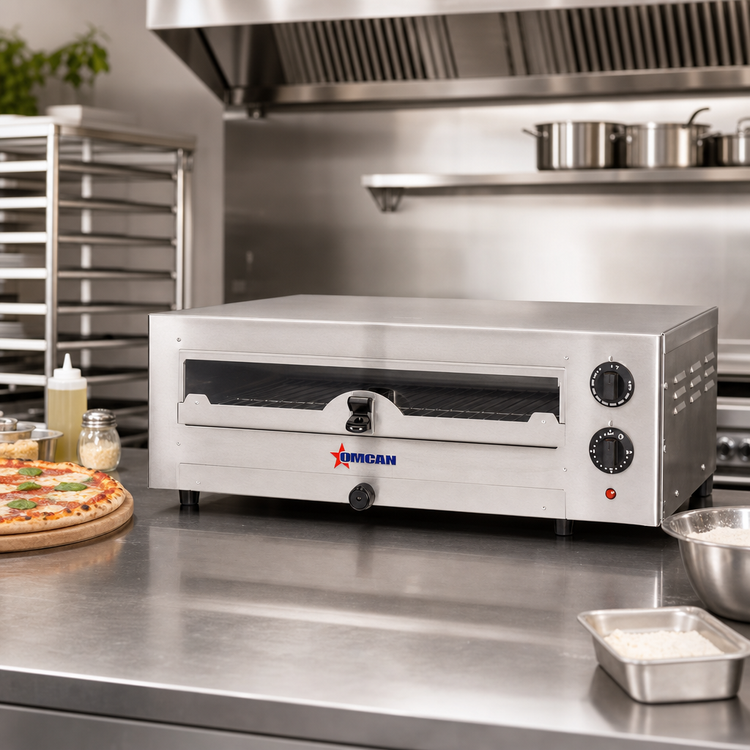 Product image #2 for 16-Inch Electric Countertop Single-Chamber Pizza Oven with Glass Door
