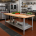 Thumbnail image #2 for John Boos HNS10 60-Inch x 30-Inch Wood Top Work Table with Adjustable Undershelf
