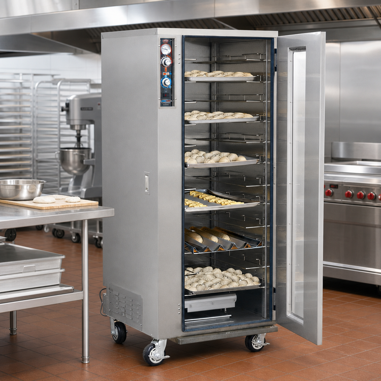 Product image #2 for FWE PH-1826-18 Full-Height Mobile Proofer / Heated Holding Cabinet, 12 Pan Capacity