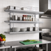 Thumbnail image #2 for Eagle Group QuadTruss 3-Tier Piggyback Wall-Mounted Wire Shelf Kit, 36