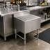 Thumbnail image #2 for John Boos Slim-Line Freestanding Underbar Drainboard, 36 x 18 x 32-1/2 Inches, Stainless Steel