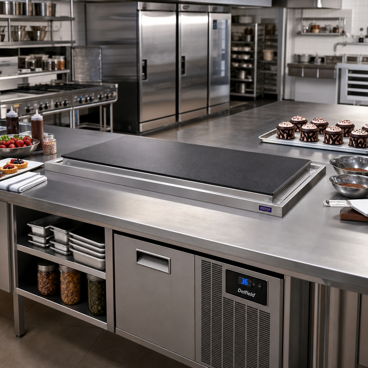 Product image #2 for Delfield N8273GP Drop-In Self-Contained Granite Cold Slab Frost Top