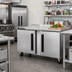 Thumbnail image #2 for Centerline by Traulsen 60-Inch Compact Worktop Undercounter Freezer with Solid Doors, Rear-Mount Refrigeration, 16.94 Cu. Ft.