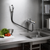 Thumbnail image #2 for T&S Brass Workboard Faucet with 8-Inch Swing Nozzle and Hose Spray, 8-Inch Centers