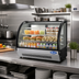 Thumbnail image #3 for Atosa CRDC-46 Countertop Curved-Front Refrigerated Display Case, 4.6 Cu. Ft., Rear Sliding Doors, 115V