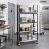 Thumbnail image #2 for Cambro Camshelving Elements XTRA High Density Top Rail Stationary Starter Unit, 24 x 36 x 81 Inch, 4-Shelf Solid, Speckled Gray