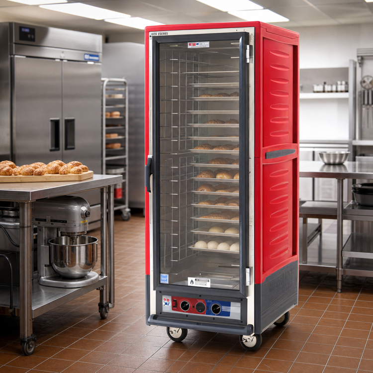 Product image #2 for Metro C5 3 Series Full-Height Low-Watt Heated Holding & Proofing Cabinet with Clear Polycarbonate Door and Fixed Wire Slides