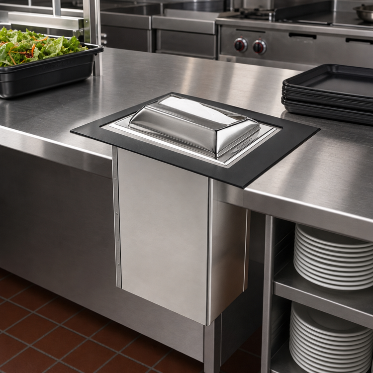 Product image #2 for San Jamar H2000SS Classic In-Counter Minifold Napkin Dispenser, Satin Stainless Finish