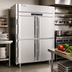 Thumbnail image #3 for Victory UltraSpec Extra Wide Dual-Temp Reach-In Warming Cabinet/Refrigerator, 2-Section, 4 Half-Height Doors, Stainless Steel