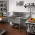Thumbnail image #2 for John Boos Pro-Bowl 2-Compartment Stainless Steel Sink with Left and Right Drainboards, 18