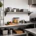 Thumbnail image #2 for BlendPort® 60 Inch Wall-Mounted 430 Stainless Steel Wall Shelf