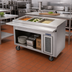 Thumbnail image #2 for Randell Electric Mobile 3-Well Hot Food Table with Open Storage Base