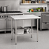 Thumbnail image #2 for Eagle Deluxe Series Stainless Steel Work Table with Adjustable Undershelf, 48 x 30 Inches