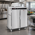Thumbnail image #2 for FWE Mobile Slim-Line Heated Holding Cabinet with 20 Universal Tray Slides