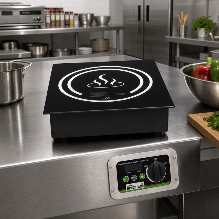 Product image #2 for Winco Spectrum™ Drop-In Single Burner Induction Cooktop, 120V, 1.8 kW