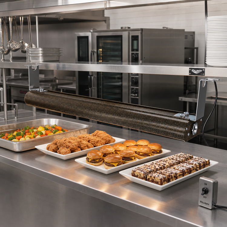 Product image #2 for Vollrath 72-Inch Low Profile Unlighted Strip Heat Lamp with Remote Toggle Switch
