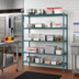 Thumbnail image #2 for EagleGard 5-Tier Add-On Wire Shelving Unit, 72 x 18 x 74 Inches, QuadTruss® Shelves, Blue-Green Hybrid Epoxy Finish