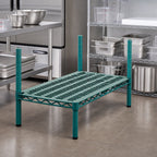 Thumbnail image #2 for Eagle Group QuadPlus QPF-QA2136E-GL Vented Green Polymer Shelf Mat with Wire Frame, 36 x 21 Inches Case of 4
