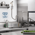 Thumbnail image #2 for T&S Brass Single Pantry Deck-Mount Pot Filler Faucet with Hook Nozzle Spray Valve and 68-Inch Hose