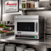 Thumbnail image #2 for Amana Commercial HDC12YA2 Heavy Volume Countertop Microwave Oven, 1200W, 0.6 Cu. Ft., Bottom Controls