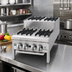 Thumbnail image #2 for Jade Range Supreme JHPE-2-324-F 24-Inch Gas Step-Up Hotplate with 5 Open Burners