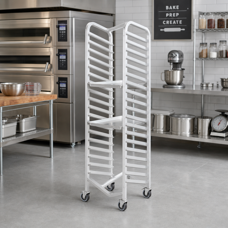 Product image #2 for Channel Extra Heavy-Duty Nesting End-Load Aluminum Bun Pan Rack, 10-Pan Capacity