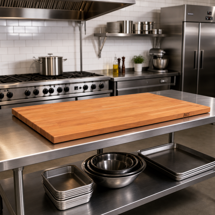 Product image #2 for John Boos Boos Block American Cherry Kitchen Countertop, 72 x 32 x 1-1/2 Inch, Edge Grain, Oil Finish