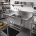 Thumbnail image #2 for John Boos Pro-Bowl 2-Compartment Commercial Sink with Left and Right 24-Inch Drainboards, 91-1/4