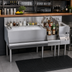 Thumbnail image #3 for Krowne Royal Series 60-Inch Underbar Ice Bin/Cocktail Station with 36-Inch Center Ice Bin, 10-Circuit Cold Plate, Blender Sink, and Liquor Display