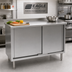 Thumbnail image #2 for Eagle Group Spec-Master 120-Inch W x 30-Inch D Enclosed Work Table with Cabinet Base and Sliding Doors