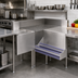 Thumbnail image #2 for Advance Tabco Prestige 90° Free-Standing Corner Filler with Removable Perforated Drainboard Top, 20 x 35-Inch