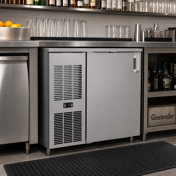 Product image #2 for Glastender C1FL32 32-Inch One-Zone Front-Serviced Low Profile Back Bar Cooler