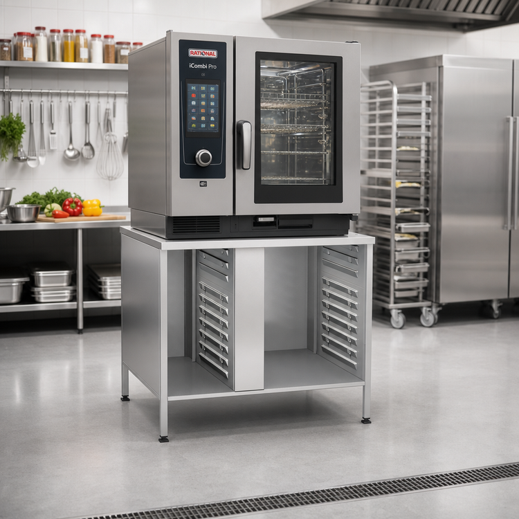 Product image #2 for UltraVent Stand III Stationary Oven Stand for iCombi Pro/Classic 6-Full Size