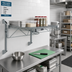Thumbnail image #2 for Quantum Cantilever Single Shelf Wall-Mount Wire Shelving Unit, 42 x 18 Inches, Gray Epoxy Antimicrobial Finish