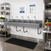 Thumbnail image #2 for Advance Tabco 100-Inch Wall-Mounted Multiwash Hand Sink with 5 Faucet Hole Sets
