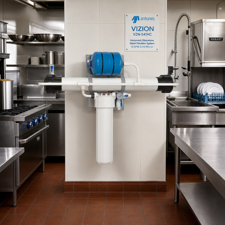 Product image #2 for Antunes Vizion VZN-541HC Horizontal Chloramine Water Filtration System, 13 GPM, 0.015 Micron