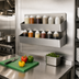 Thumbnail image #2 for 42-Inch Double-Tier Stainless Steel Speed Rack with Keyhole Mount, 20-Bottle Capacity