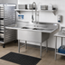 Thumbnail image #2 for Advance Tabco 2-Compartment Fabricated Stainless Steel Sink with Left & Right Drainboards