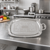 Thumbnail image #2 for Winco Rectangular Chrome-Plated Serving Tray with Handles and Gadroon Edge, 19-1/2 x 12-1/2 Inches