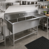 Thumbnail image #2 for John Boos Pro-Bowl 3-Compartment Sink with 30-Inch Right Drainboard, 20