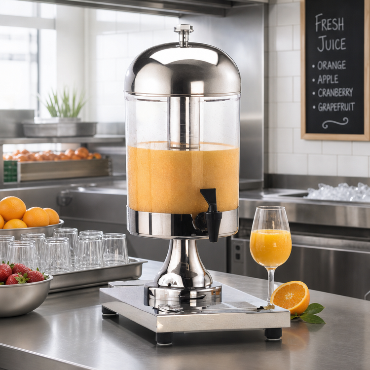 Product image #2 for American Metalcraft Single Juice Dispenser with Ice Container, 8.5 Quart, Acrylic Body