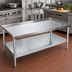Thumbnail image #2 for John Boos Stallion 36-Inch x 30-Inch Stainless Steel Top Equipment Stand with Galvanized Base