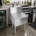 Thumbnail image #2 for CHOICE 30-Inch Stainless Steel Underbar Beer Drainer with 5-Inch Forward Backsplash