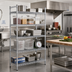 Thumbnail image #2 for Stationary Heavy Duty 5-Tier Chrome Wire Shelving Unit, 18 x 48 Inches, 800 lb. Capacity